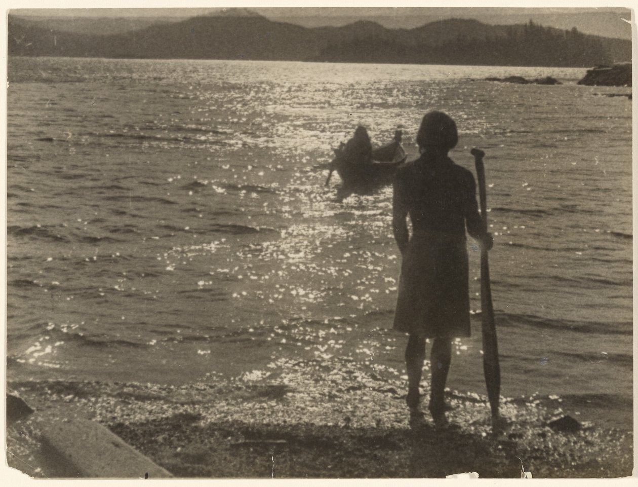 A ködös rézösvény mentén alkotó: Edward S. Curtis
