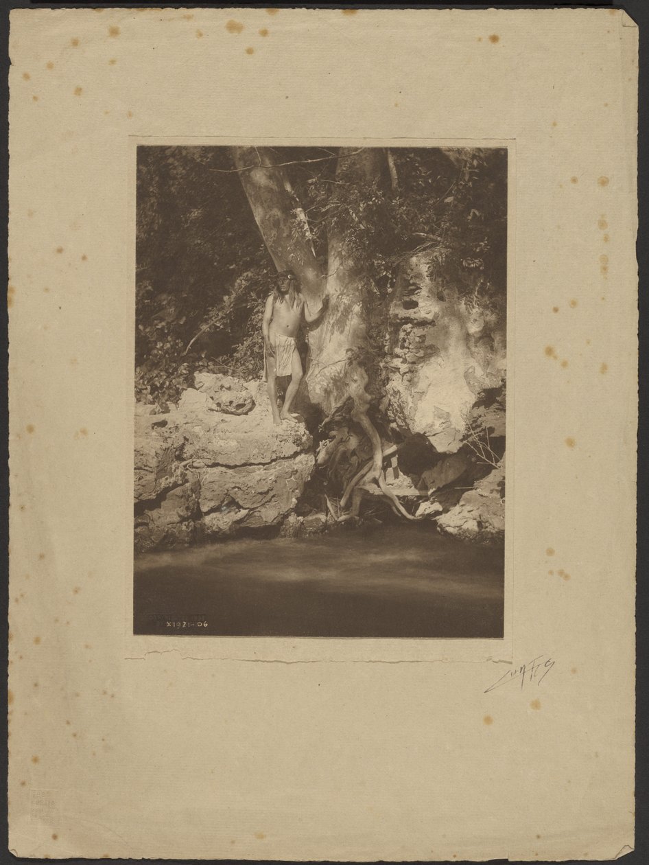 Apache-Black River (A platánnál) alkotó: Edward S. Curtis