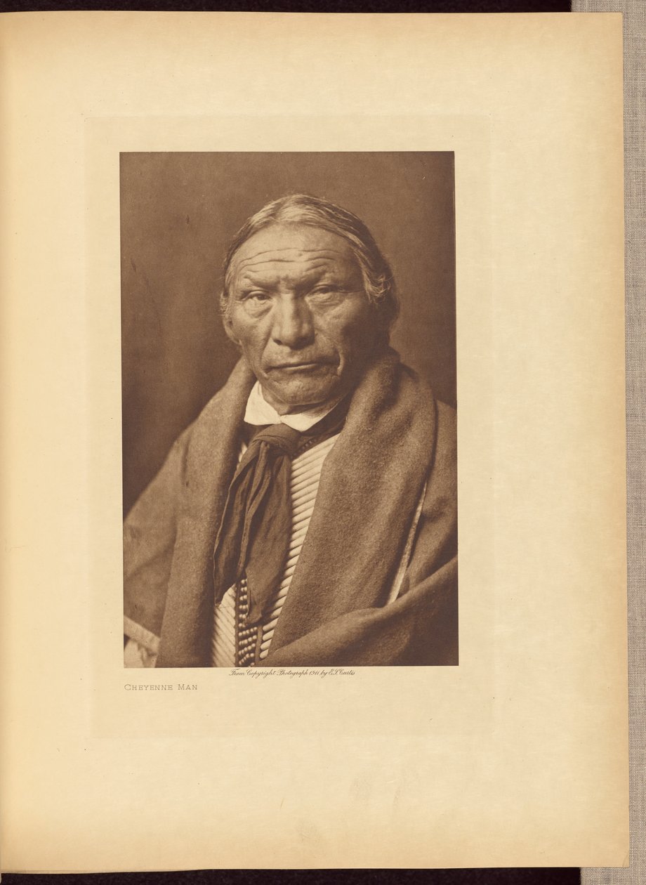 Cheyenne-i férfi alkotó: Edward S. Curtis