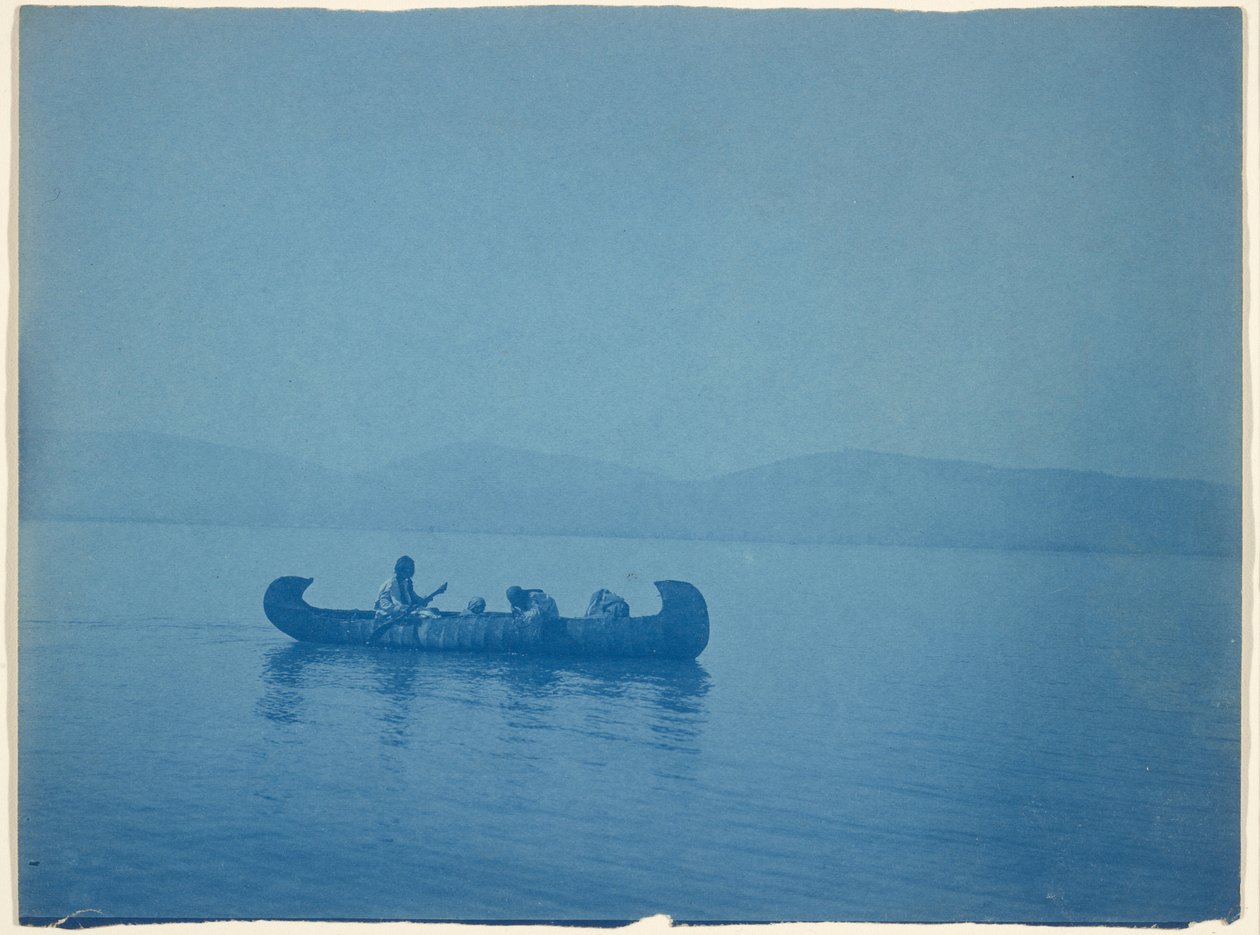 Átkelés a Kutenai-tón alkotó: Edward S. Curtis