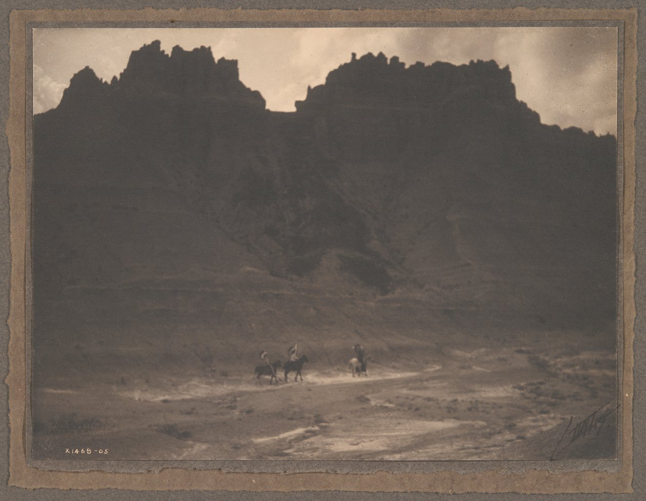 A szikla árnyékában alkotó: Edward S. Curtis