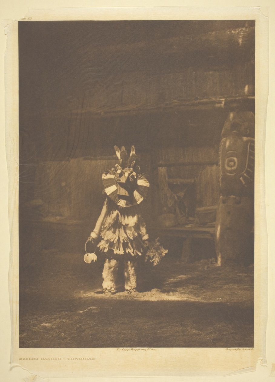 Álarcos táncos - Cowichan alkotó: Edward S. Curtis