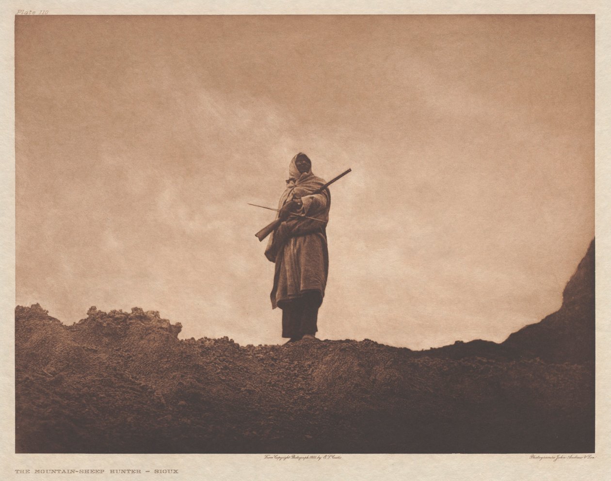 III. portfólió, 110. tábla: A hegyi juhász vadász alkotó: Edward S. Curtis