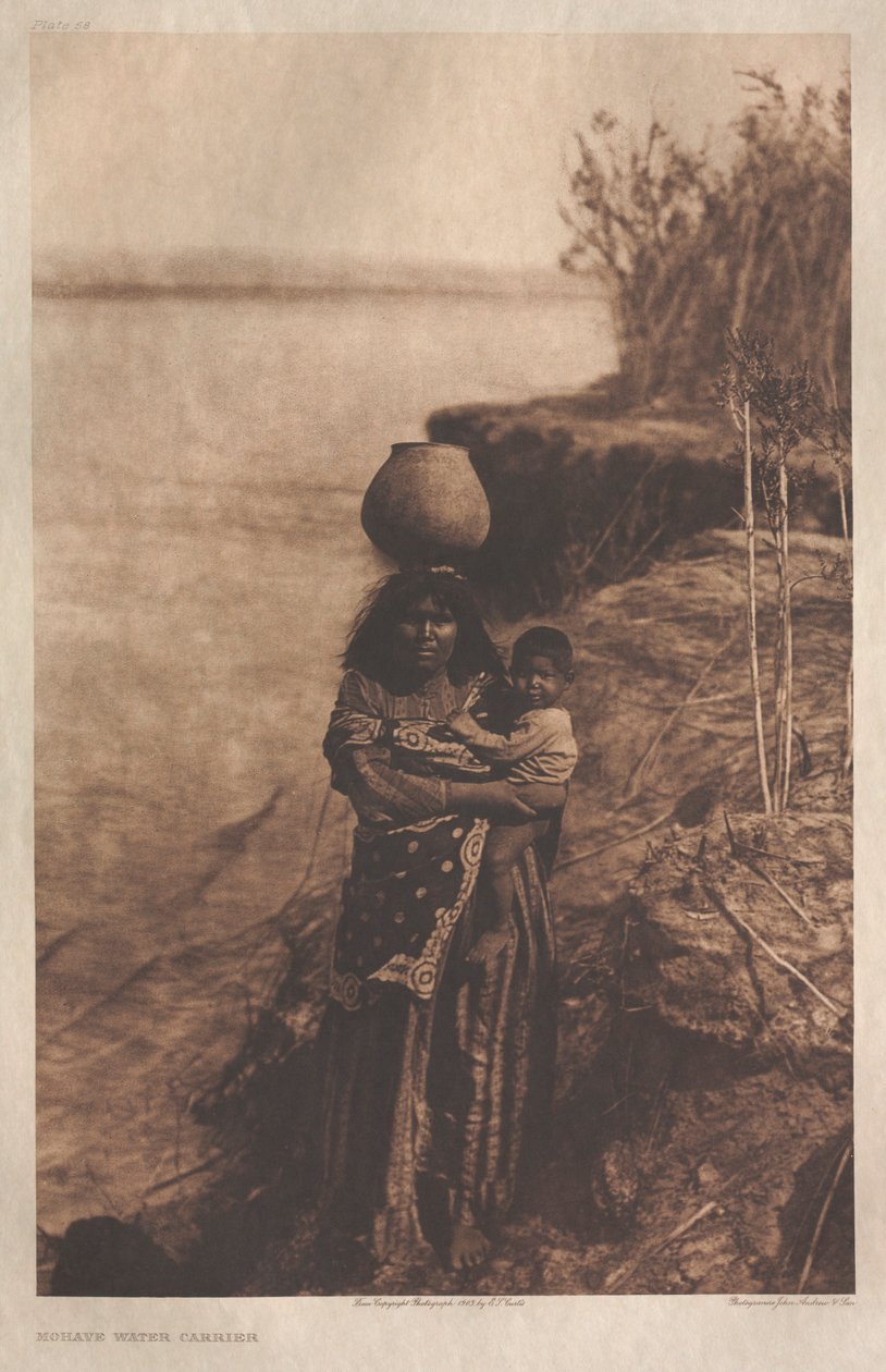 II. portfólió, 58. tábla: Mohave vízhordó alkotó: Edward S. Curtis