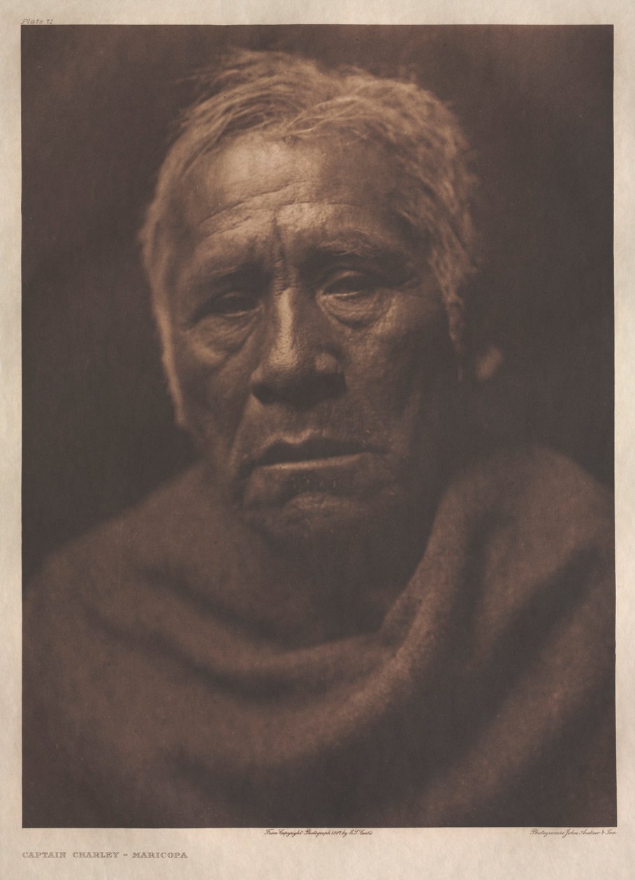 II. portfólió, 71. tábla: Charley kapitány - Maricopa alkotó: Edward S. Curtis