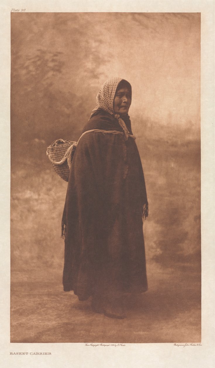 IX. portfólió, 311. tábla: Kosártartó alkotó: Edward S. Curtis