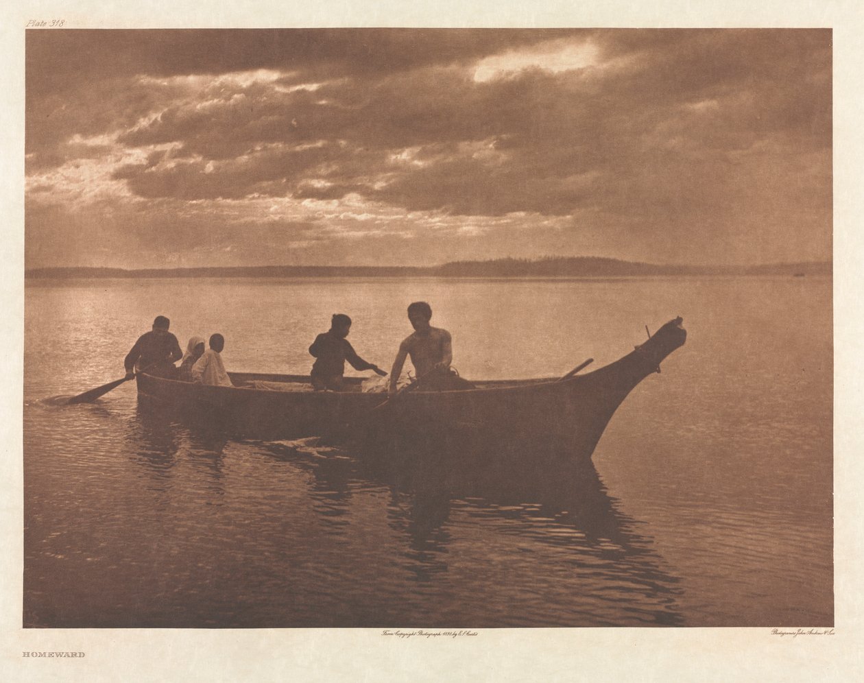 IX. portfólió, 318. tábla: Hazafelé alkotó: Edward S. Curtis