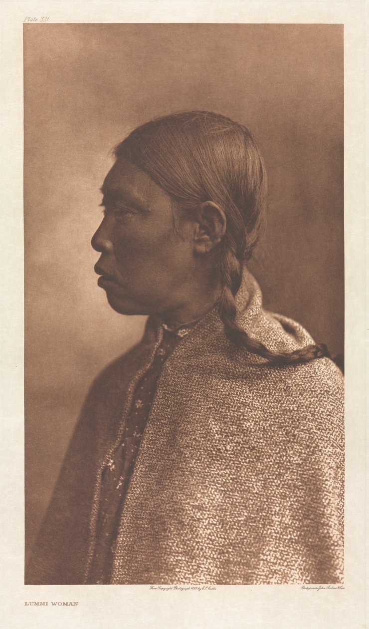 IX. portfólió, 321. tábla: Lummi Woman alkotó: Edward S. Curtis