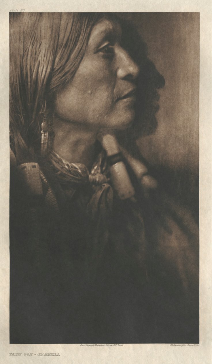 I. portfólió, 20. tábla: Vash Gon-Jicarilla alkotó: Edward S. Curtis