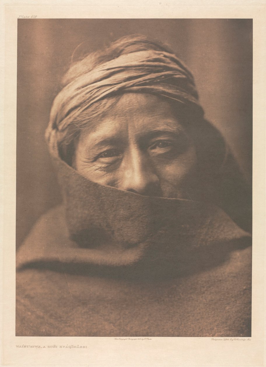 XVII. portfólió, 612. tábla: Waíhusiwa, A Zuñi Kyáqimâssi alkotó: Edward S. Curtis