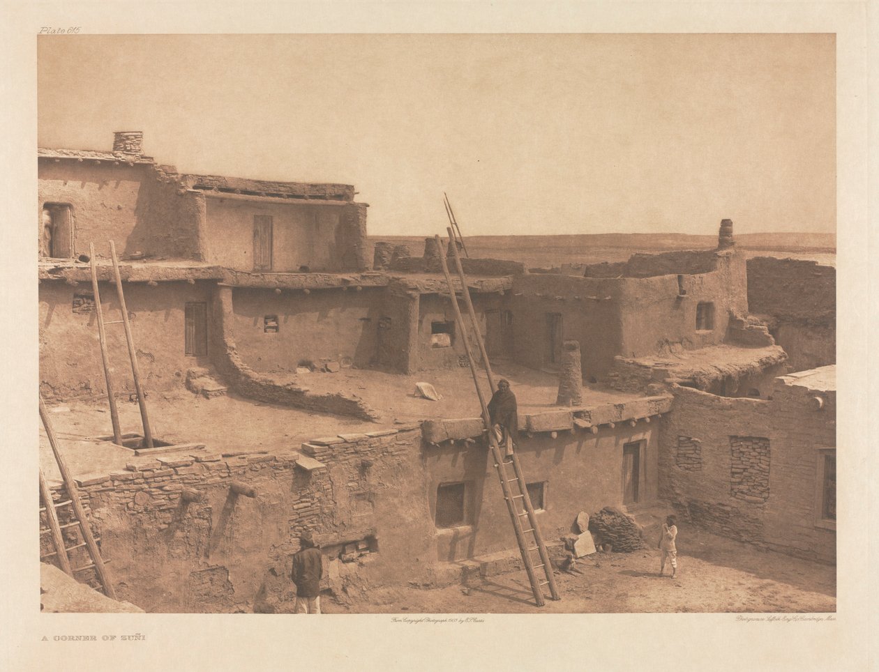 XVII. portfólió, 615. tábla: Zuñi egyik sarka alkotó: Edward S. Curtis