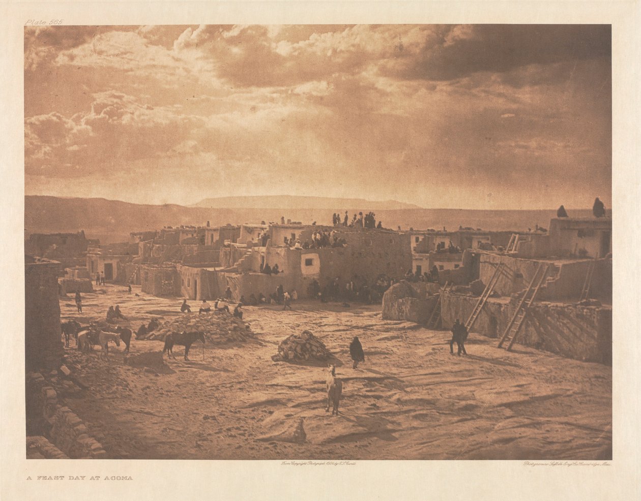 XVI. portfólió, 565. tábla: Acoma ünnepnapja alkotó: Edward S. Curtis