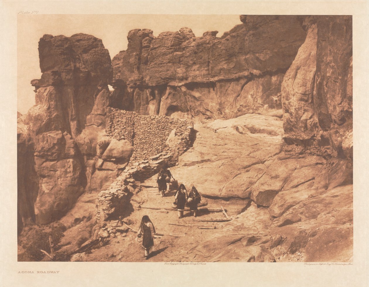 XVI. portfólió, 570. tábla: Acoma útvonal alkotó: Edward S. Curtis