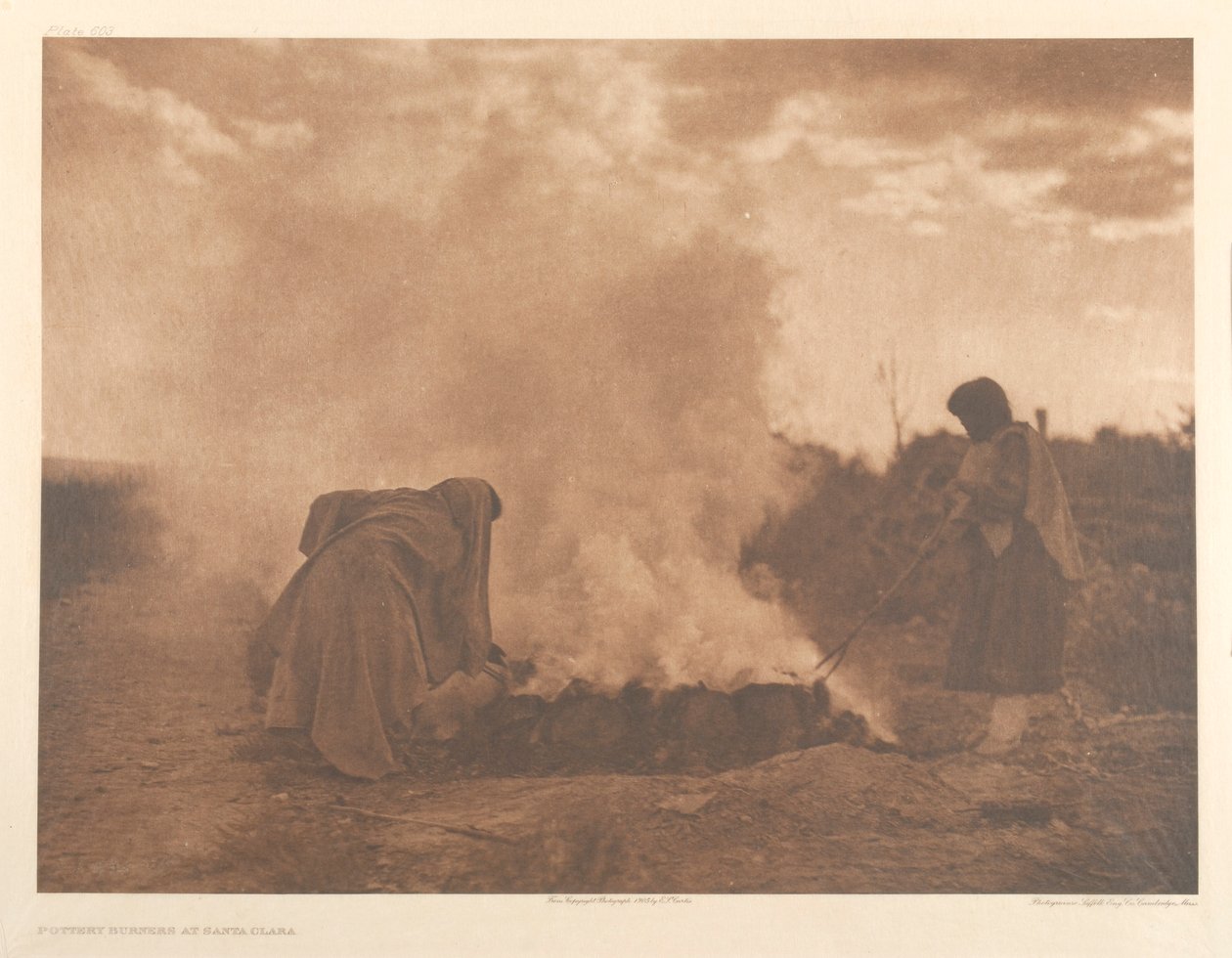 Fazekas égetők Santa Clarában alkotó: Edward S. Curtis