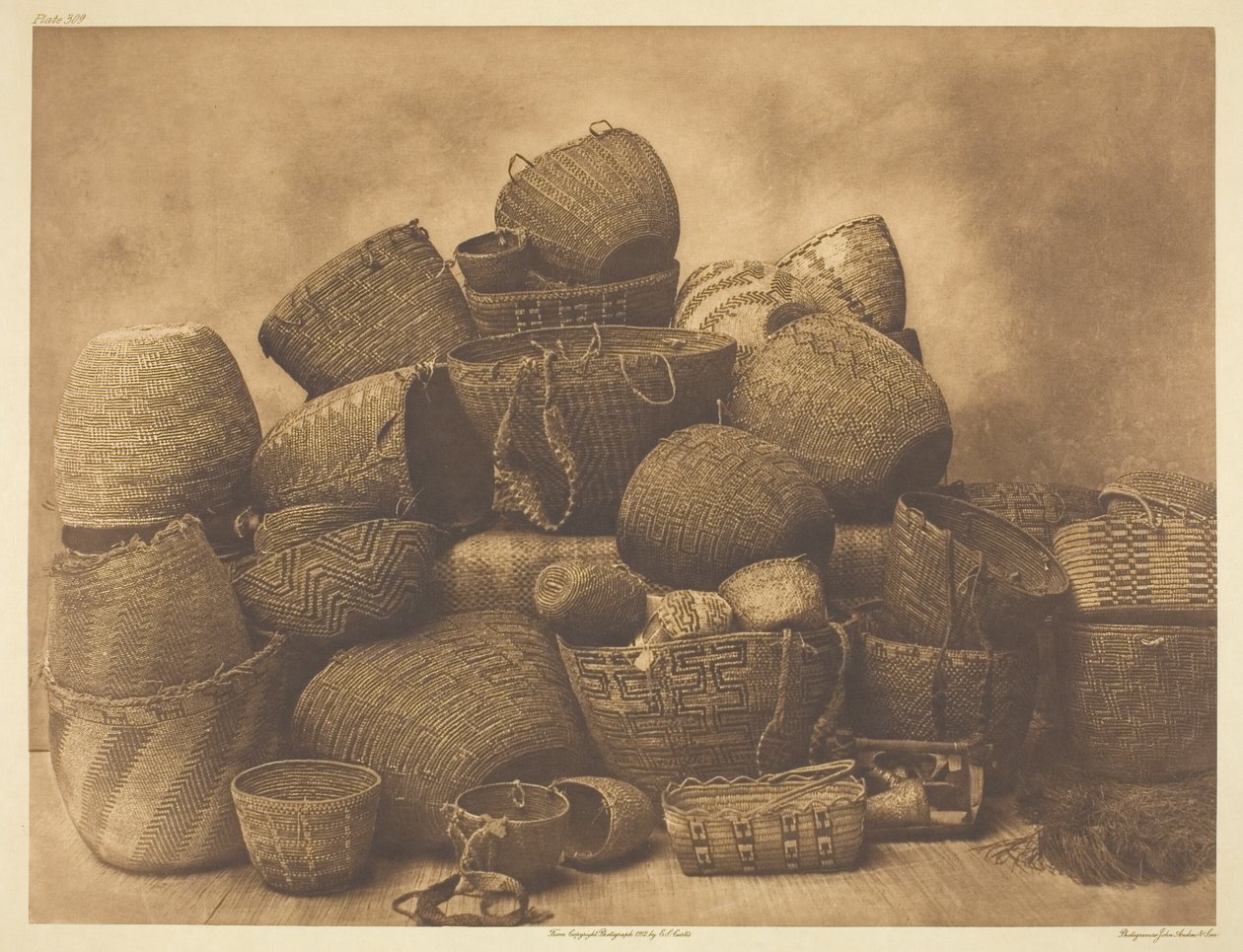 Puget Sound Baskets alkotó: Edward S. Curtis