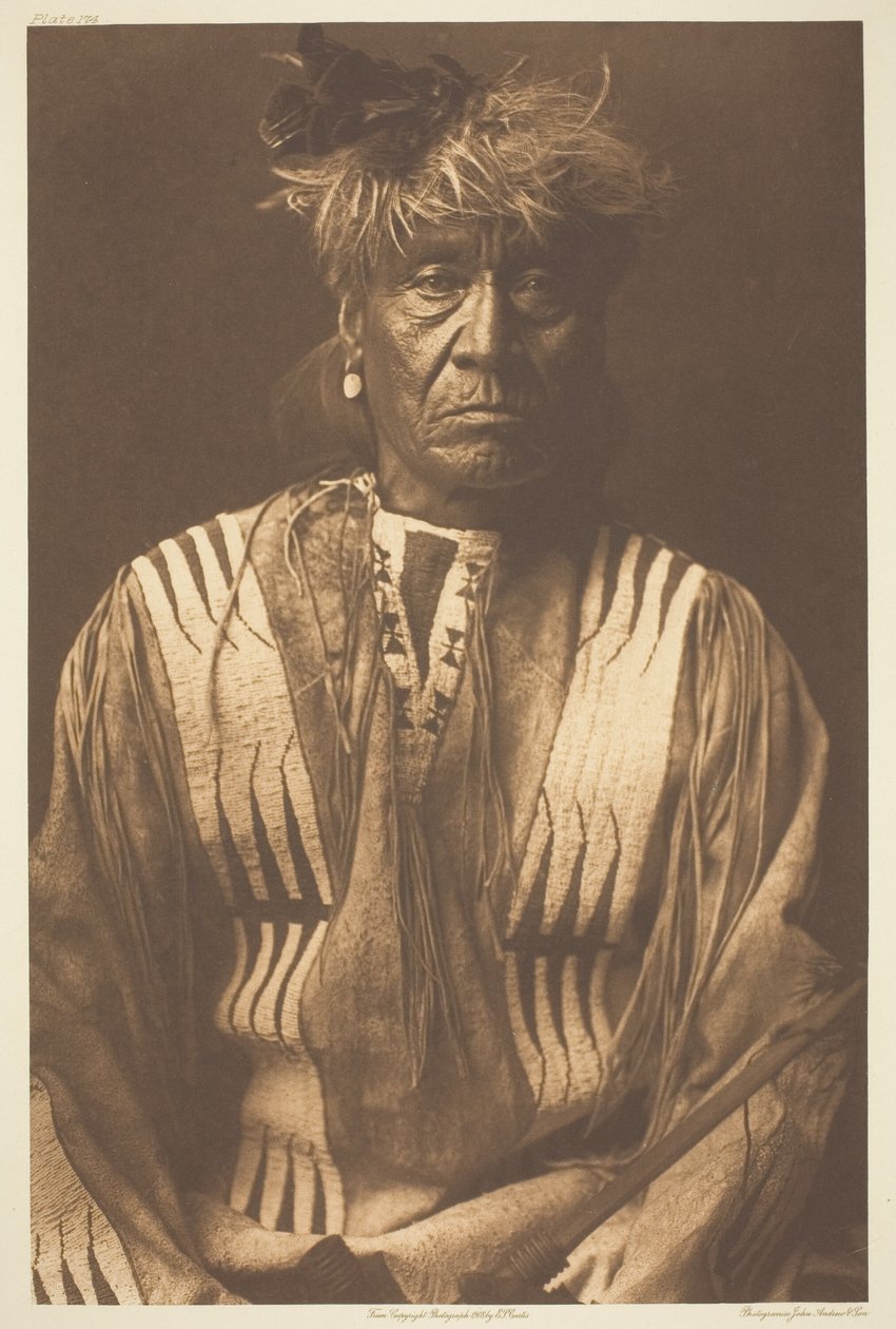 Vörös ostor - Atsina alkotó: Edward S. Curtis
