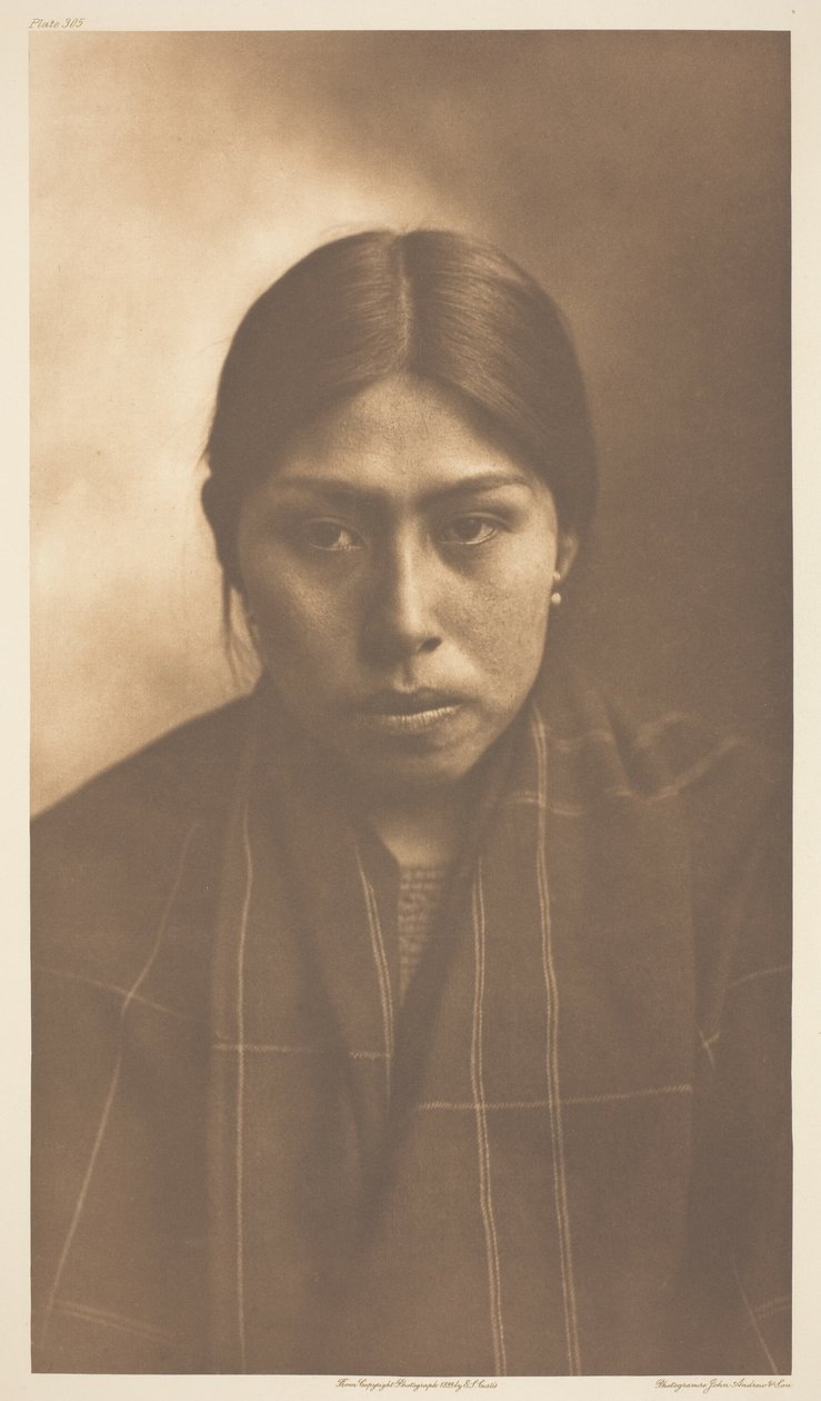 Suquamish nő alkotó: Edward S. Curtis