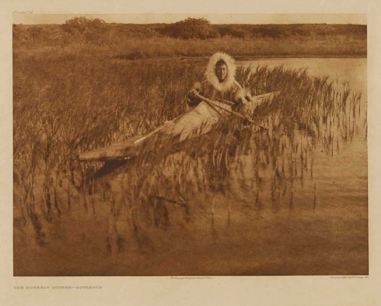 A pézsmapatkányvadász - Kotzebue alkotó: Edward S. Curtis