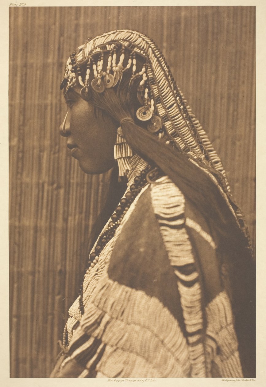 Wishham lány, profil alkotó: Edward S. Curtis