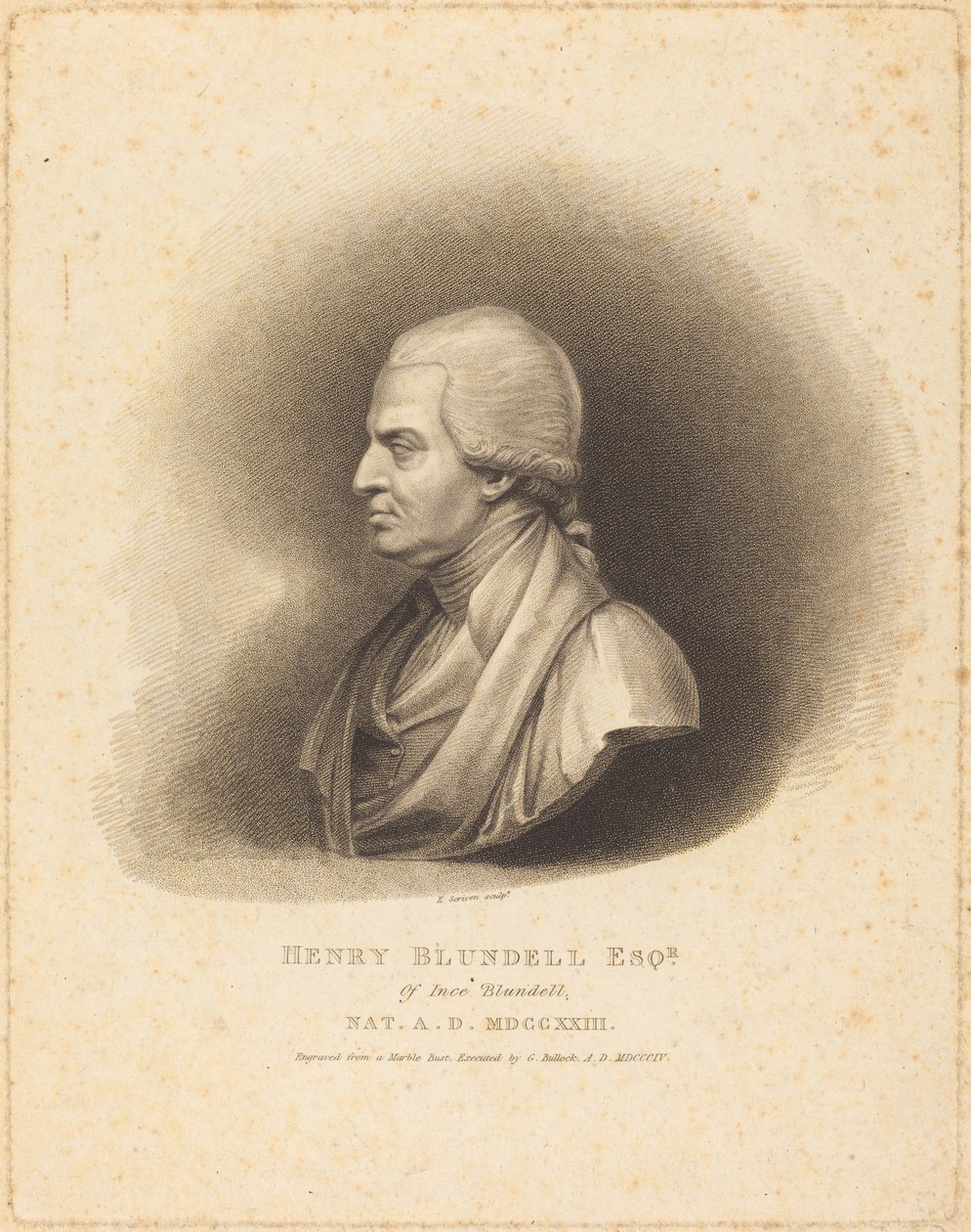 Henry Blundell alkotó: Edward Scriven after George Bullock