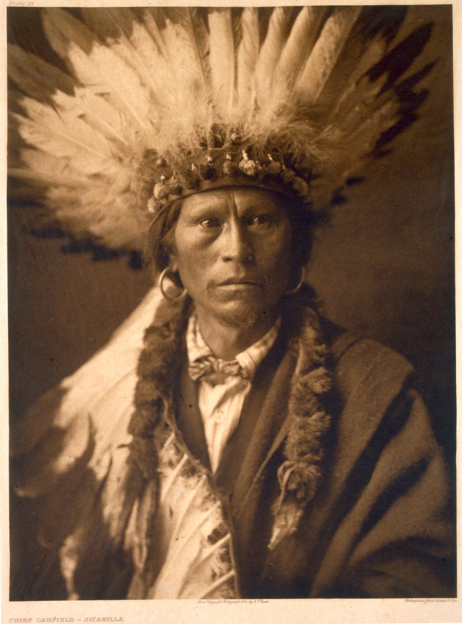 A Jicarilla főnöke, Garfield alkotó: Edward Sheriff (after) Curtis