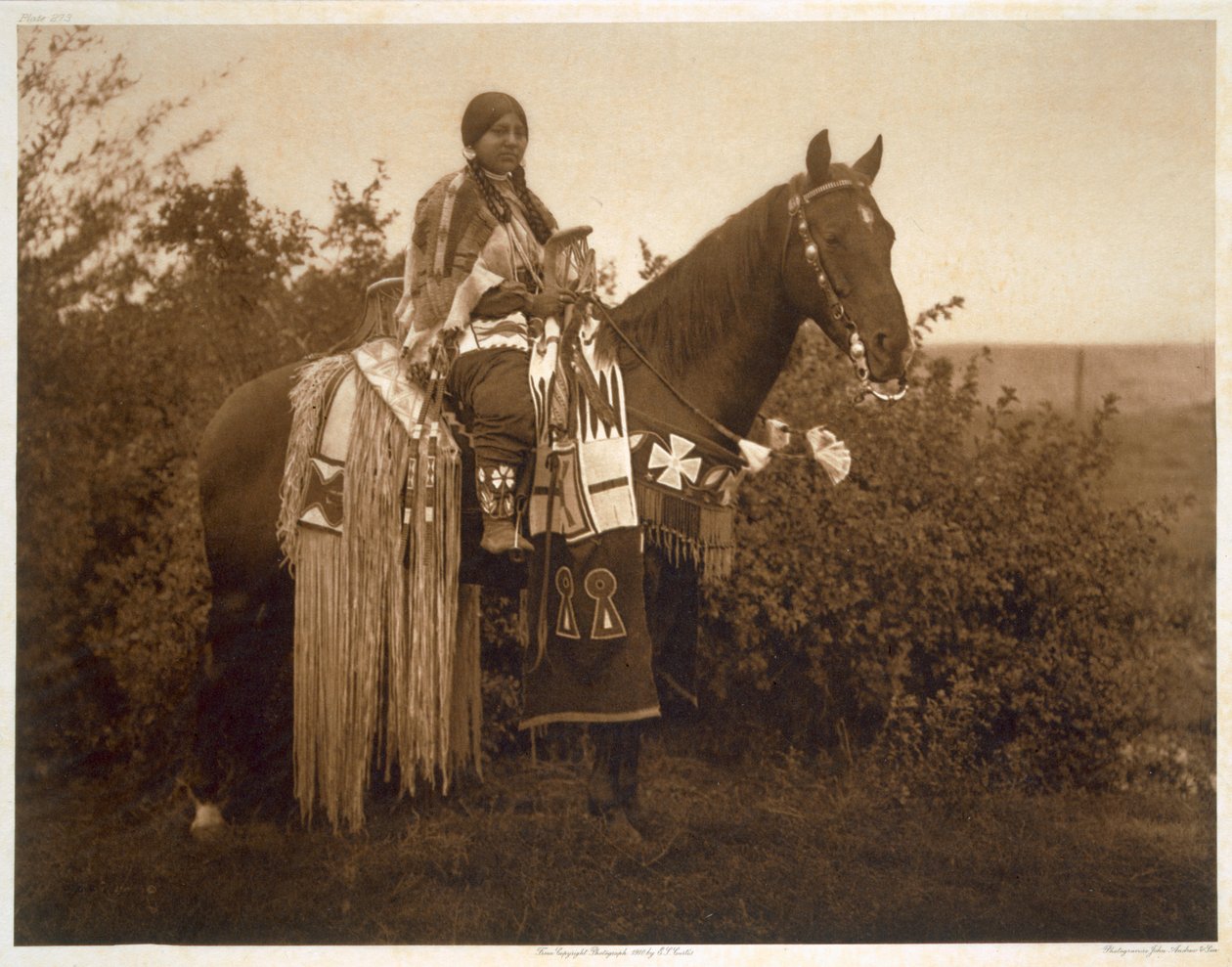 Ünnepi csapdák - Cayuse alkotó: Edward Sheriff (after) Curtis