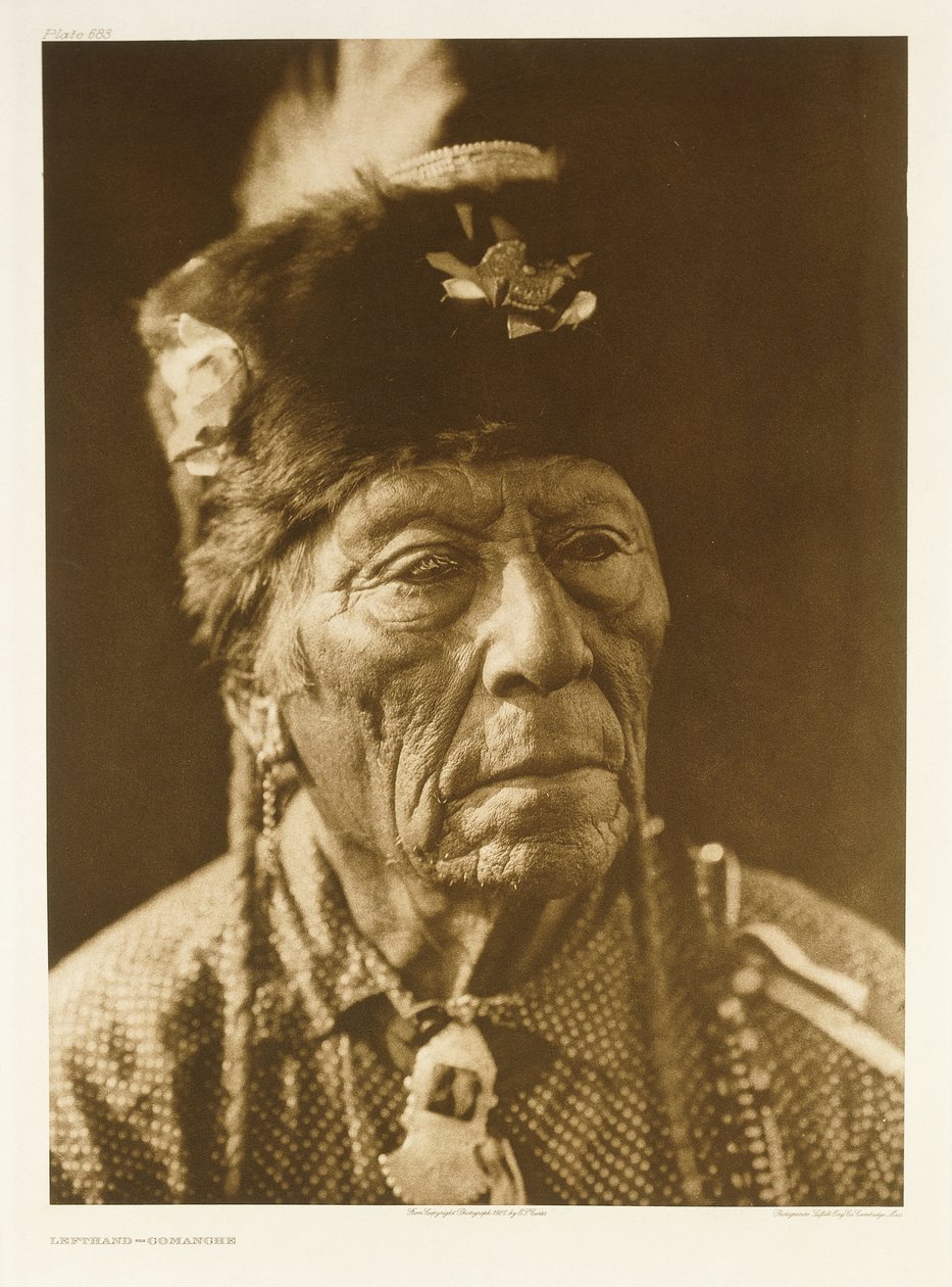 Balkéz-comanche alkotó: Edward Sheriff (after) Curtis