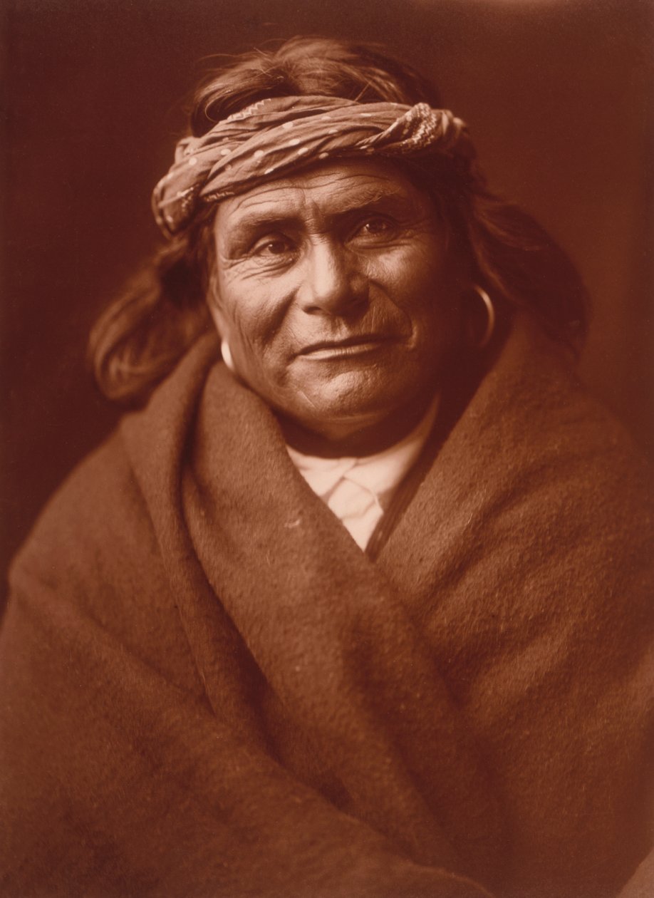 Acoma Man – Edward S. Curtis, 1904 körül (tónusos ezüst nyomat) alkotó: Edward Sheriff Curtis