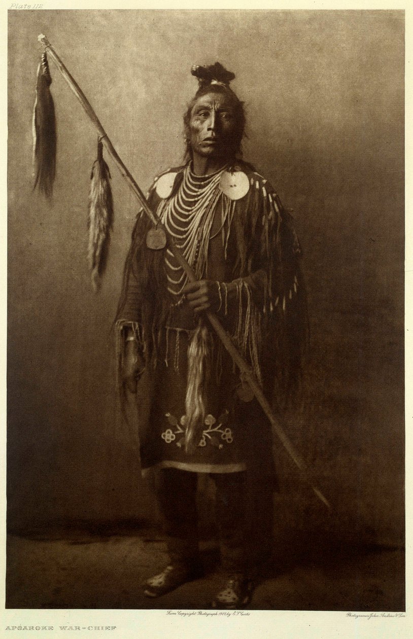Amerikai indiánok: Egy Apsaroke harcos portréja alkotó: Edward Sheriff Curtis