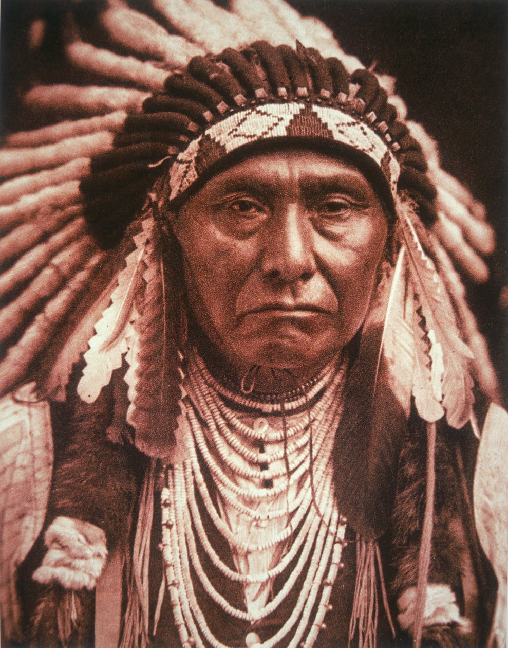 József főnök (1840-1904) 1903 körül (f/w fotó) alkotó: Edward Sheriff Curtis