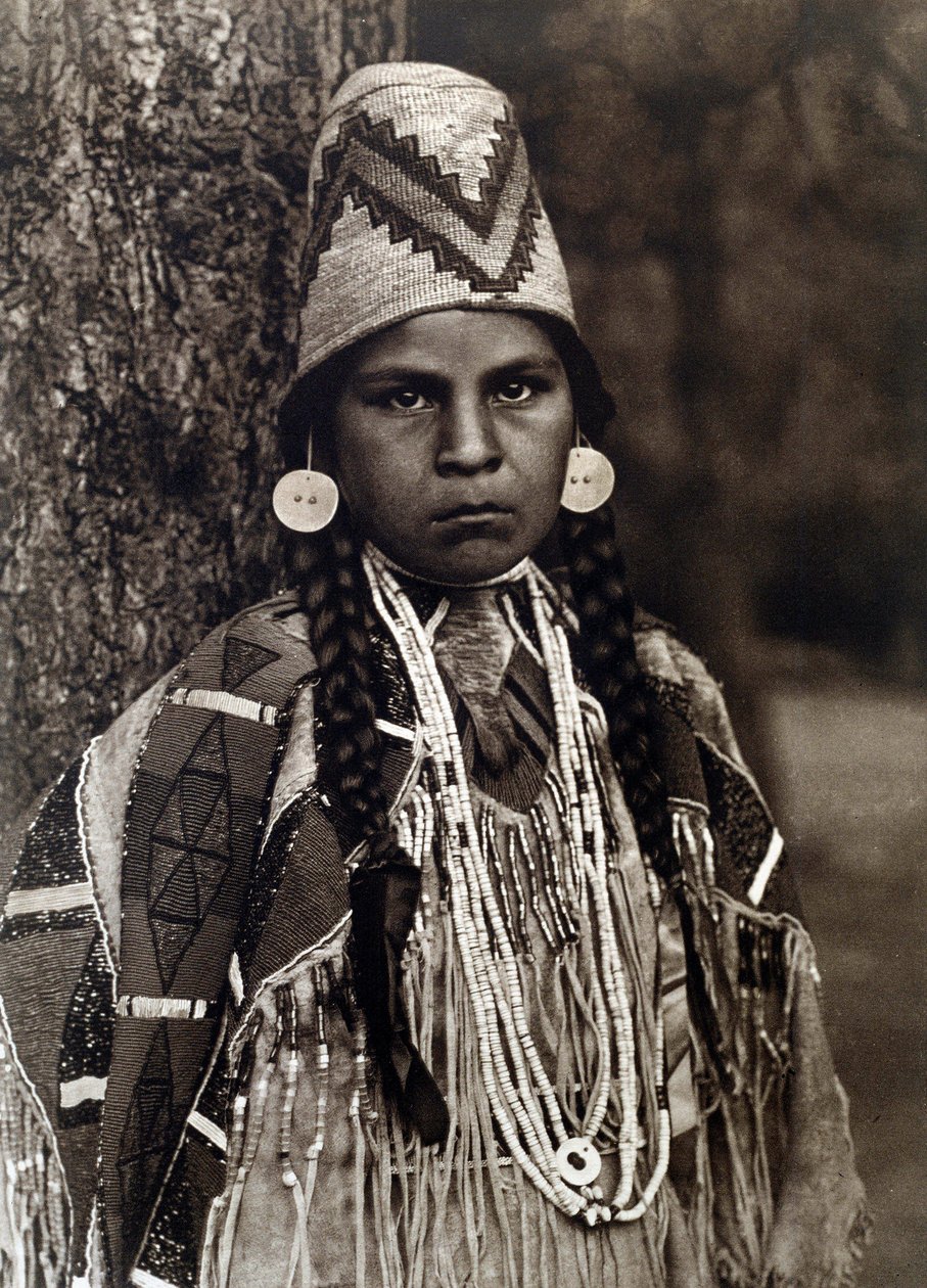 Amerika indiánja: Umatilla lány portréja alkotó: Edward Sheriff Curtis