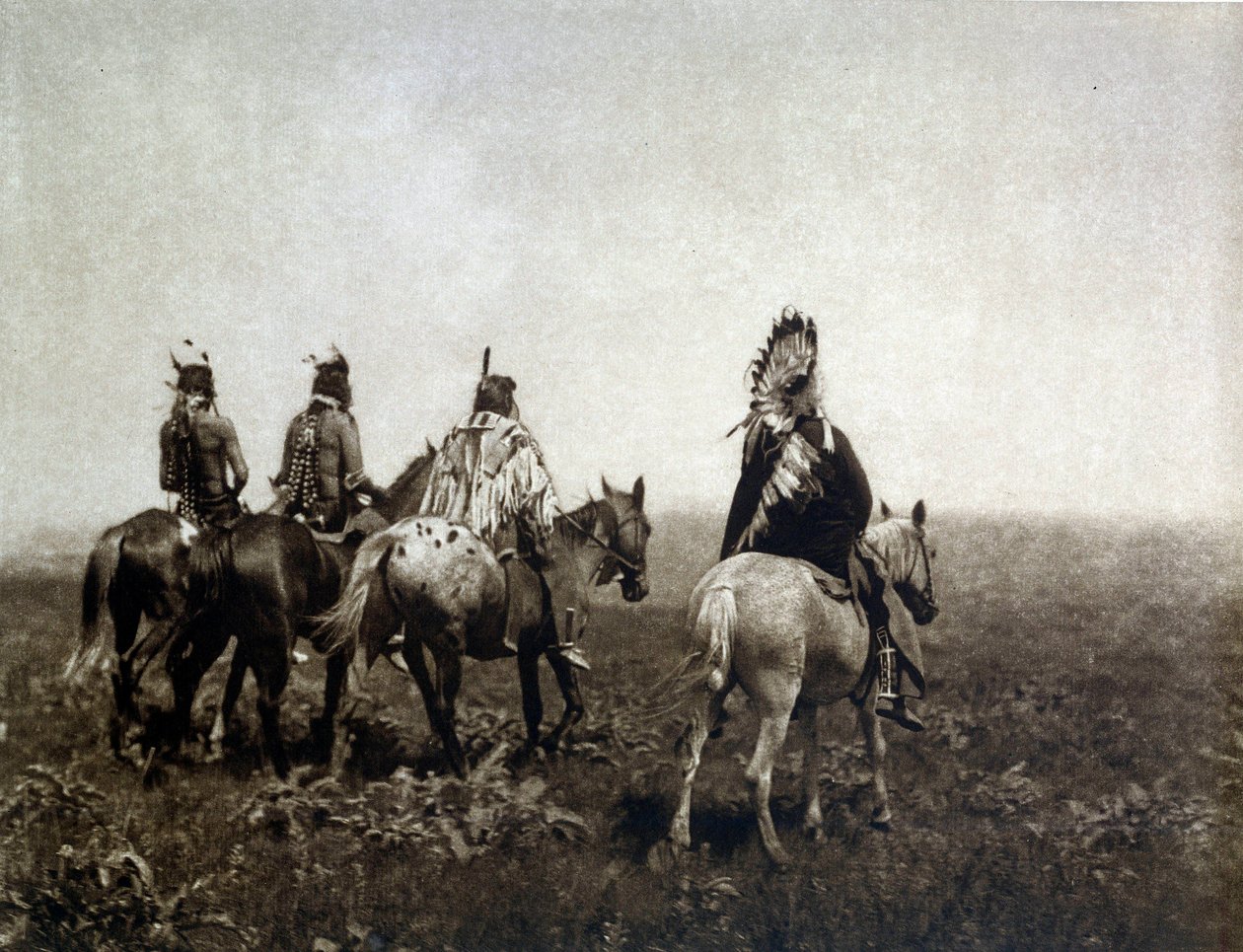 Indiai harcos (The Apsaroke) a síkságon lovagol alkotó: Edward Sheriff Curtis