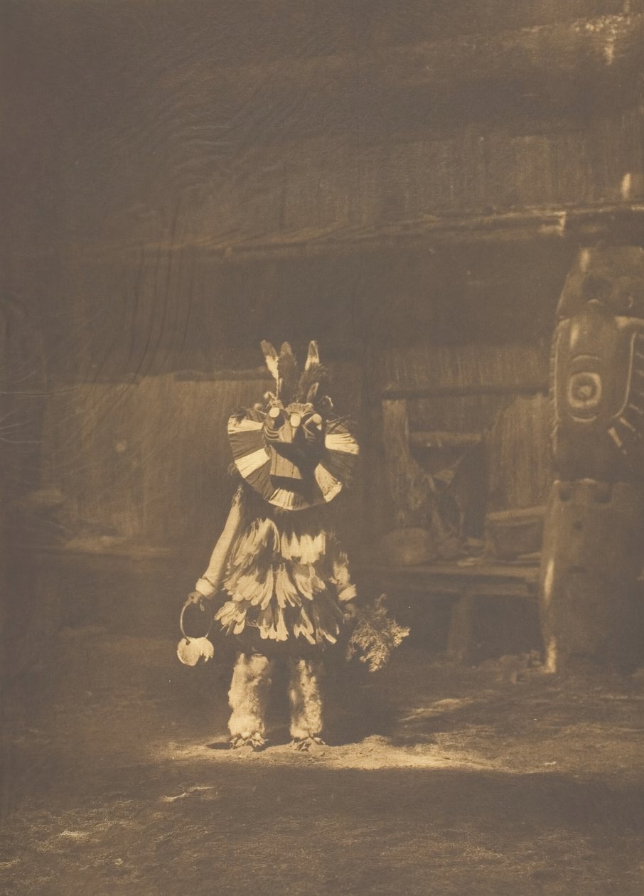Álarcos táncos – Cowichan, 1912. alkotó: Edward Sheriff Curtis