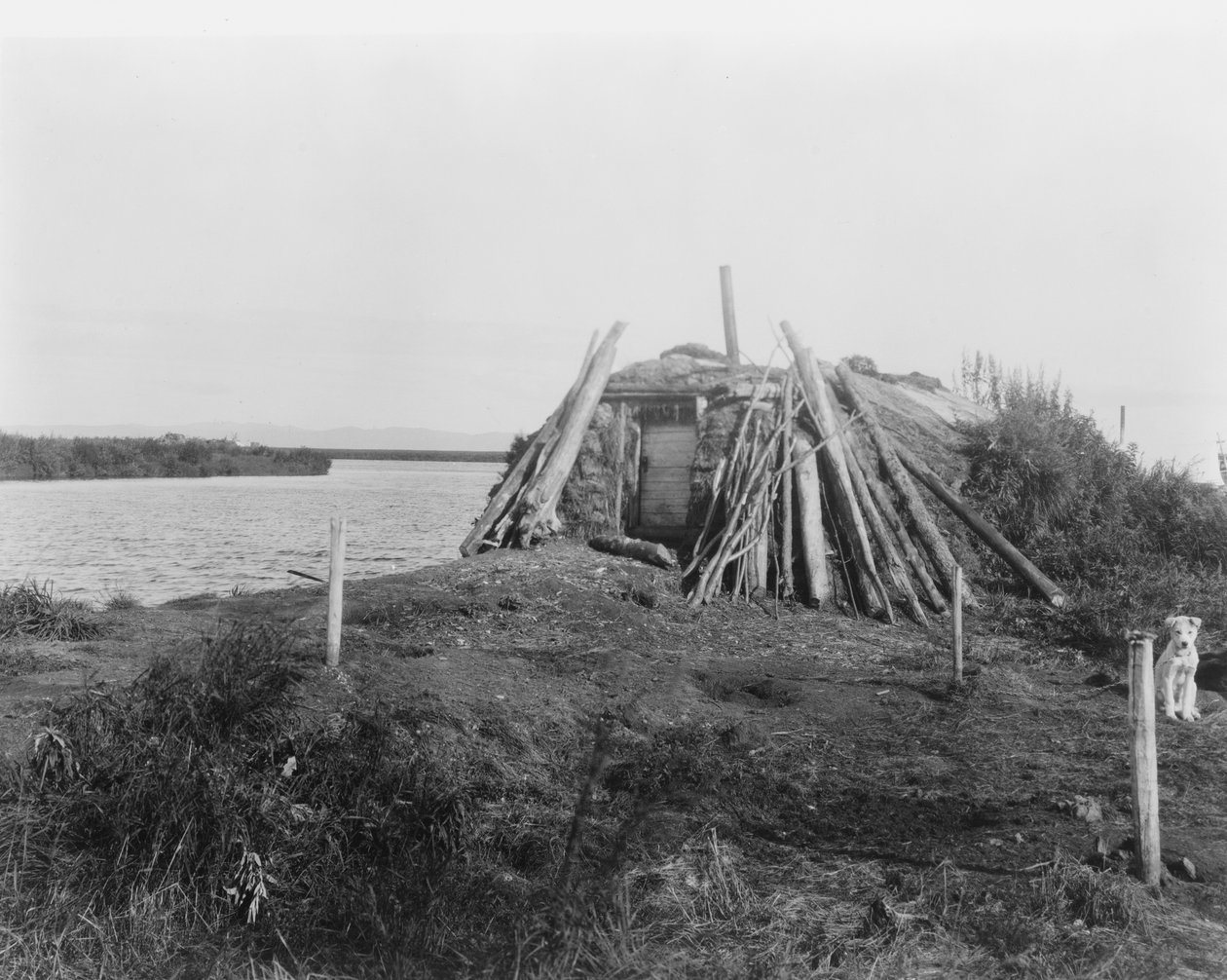 A Selawik folyón, 1929 körül (f/w fotó) alkotó: Edward Sheriff Curtis
