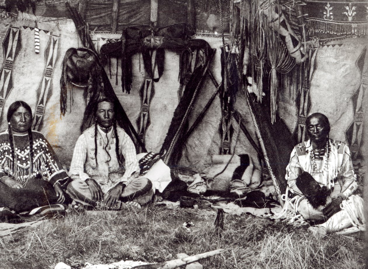 Piegan Lodge belső alkotó: Edward Sheriff Curtis