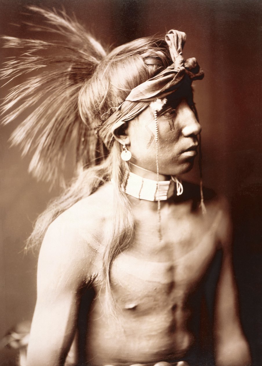 Shows As He Goes – Edward S. Curtis, 1904 körül (tónusos ezüst nyomat) alkotó: Edward Sheriff Curtis