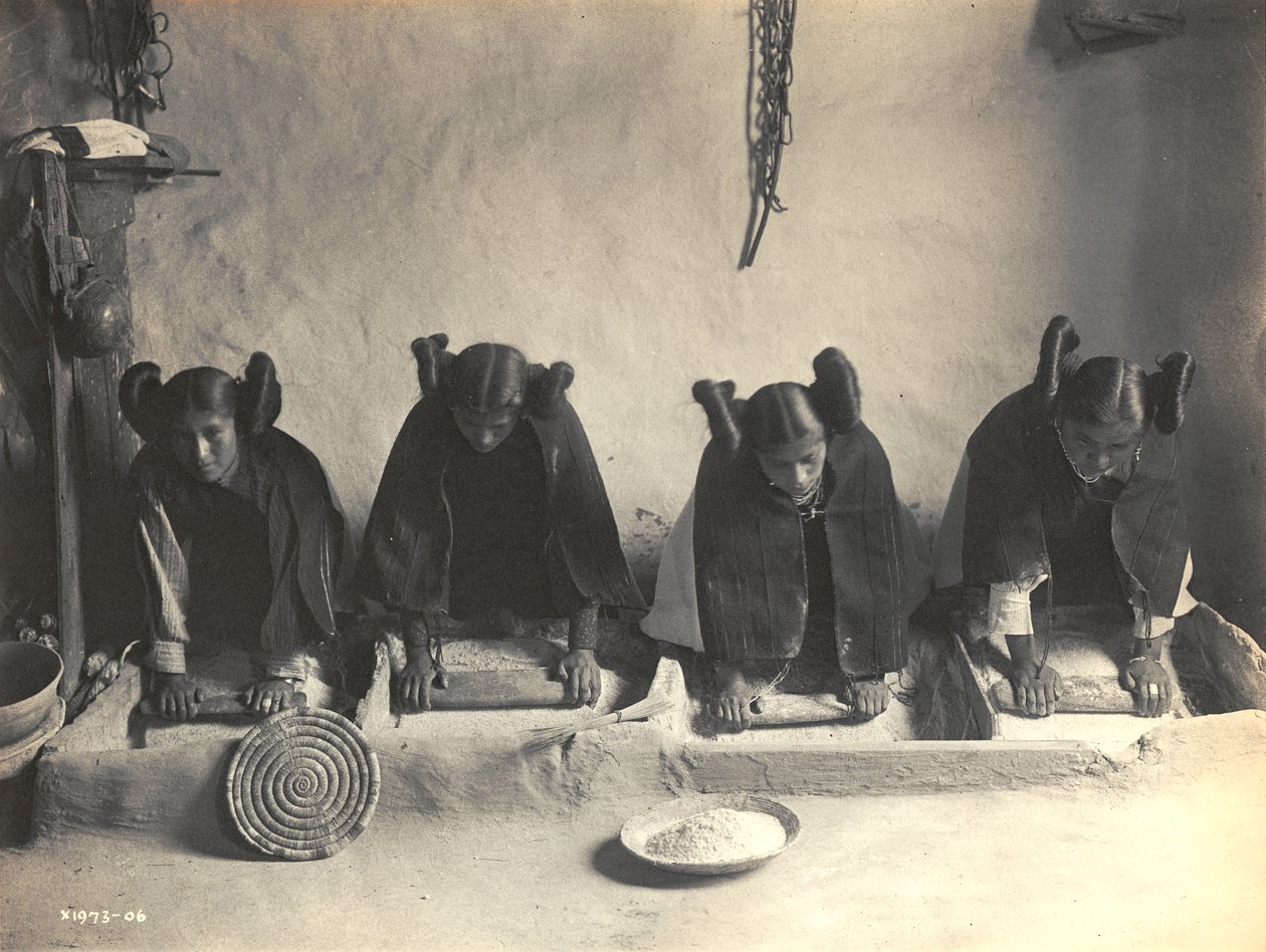 Az étkezési vályú – Hopi, Edward S. Curtis alkotó: Edward Sheriff Curtis