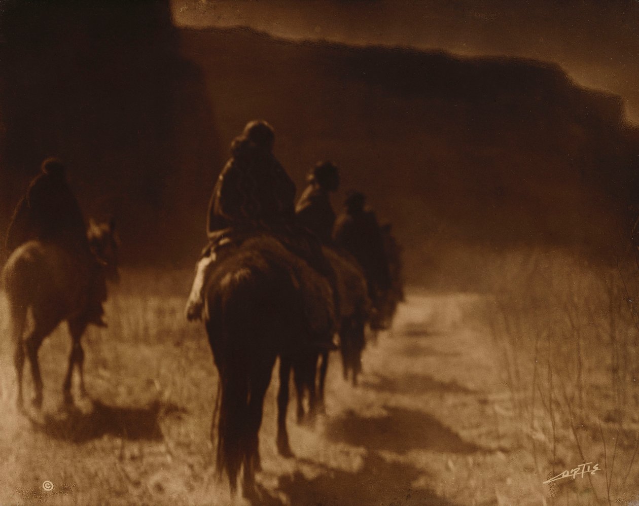 Tha Vanishing: Russ, Navaho alkotó: Edward Sheriff Curtis