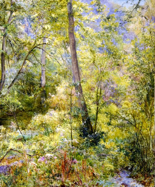 Foltos napfény, Sheepscombe Woods alkotó: Edward Steel Harper