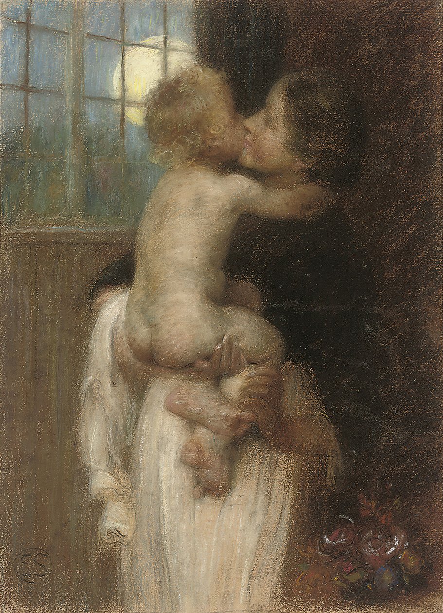 A csók c. 1910. alkotó: Edward Stott