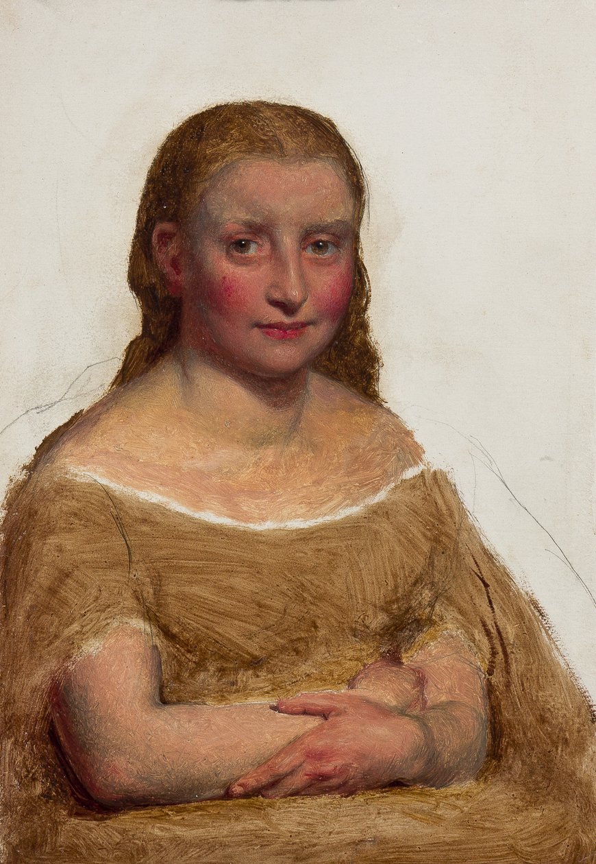 Miss Cole, Worcester (olaj, papír) alkotó: Edward Thompson Davis