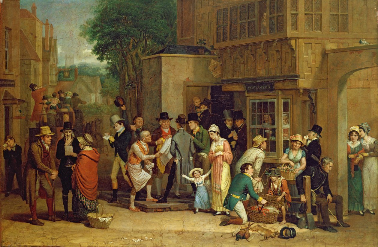 Posta (olaj, vászon) alkotó: Edward Villiers Rippingille