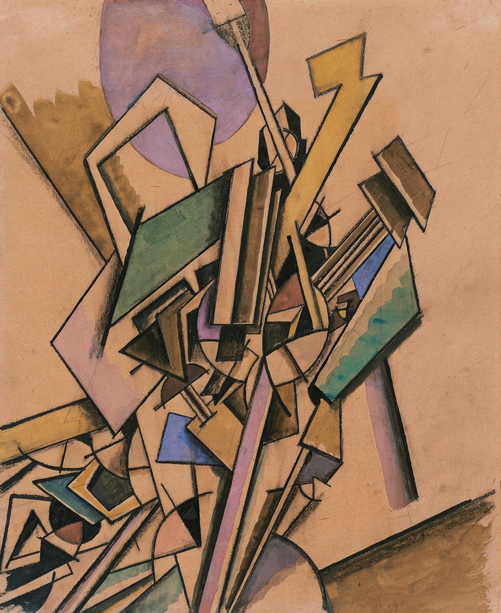 Vorticisztikus tanulmány alkotó: Edward Wadsworth