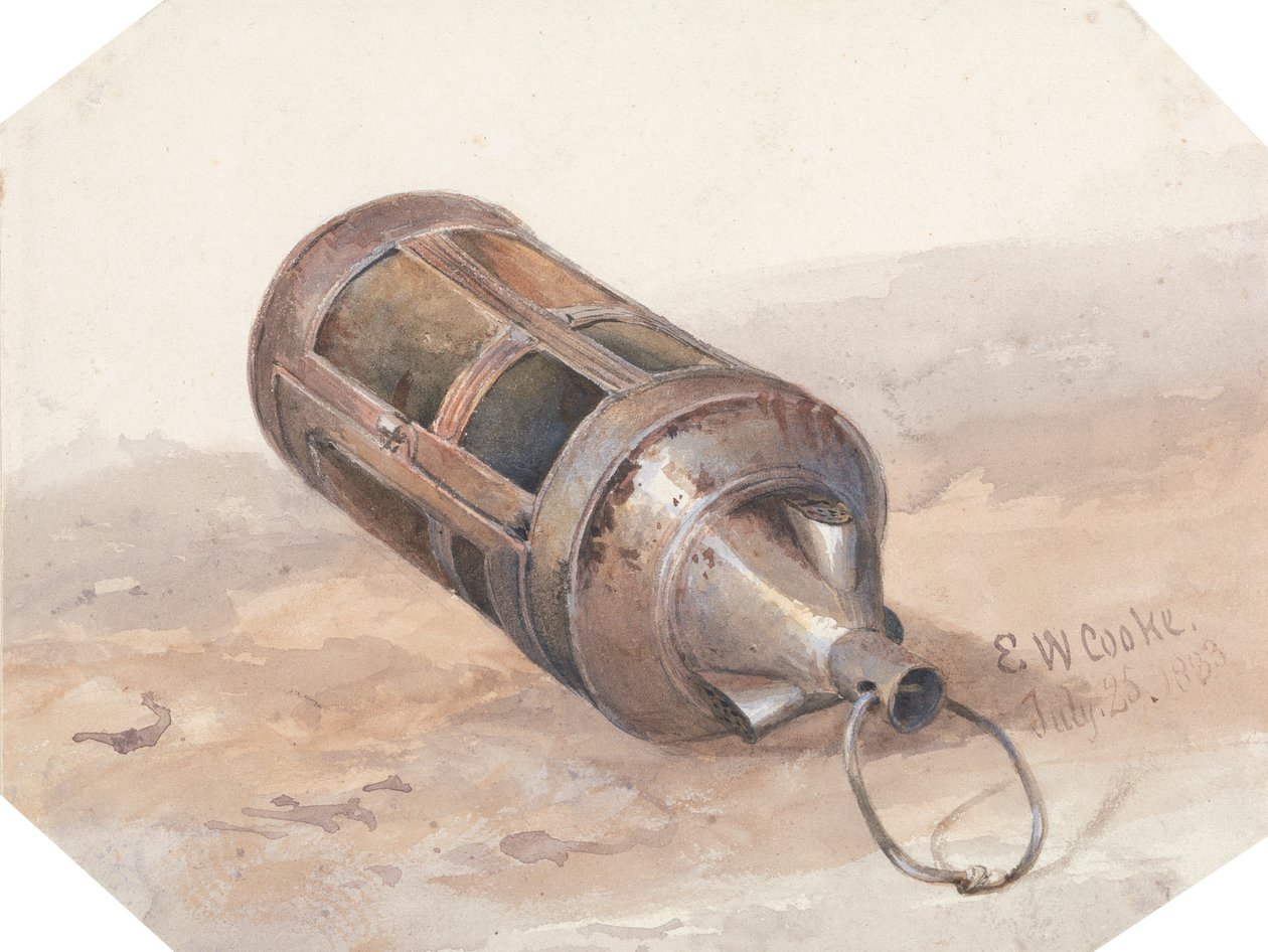 Egy kürtlámpás, 1833. július 25 alkotó: Edward William Cooke