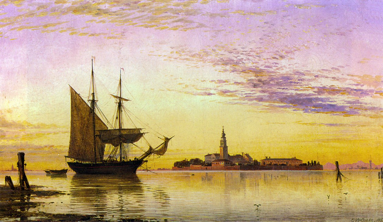 Edward William Cooke Az örmény kolostor, Velence alkotó: Edward William Cooke