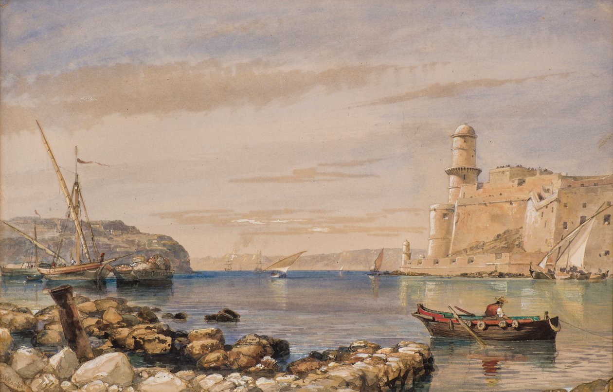 Erőd és kikötő alkotó: Edward William Cooke