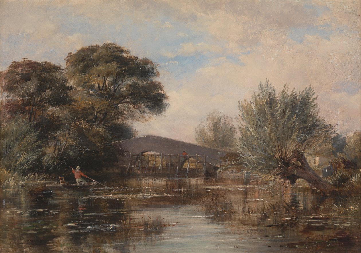 Godstow híd Oxford közelében alkotó: Edward William Cooke