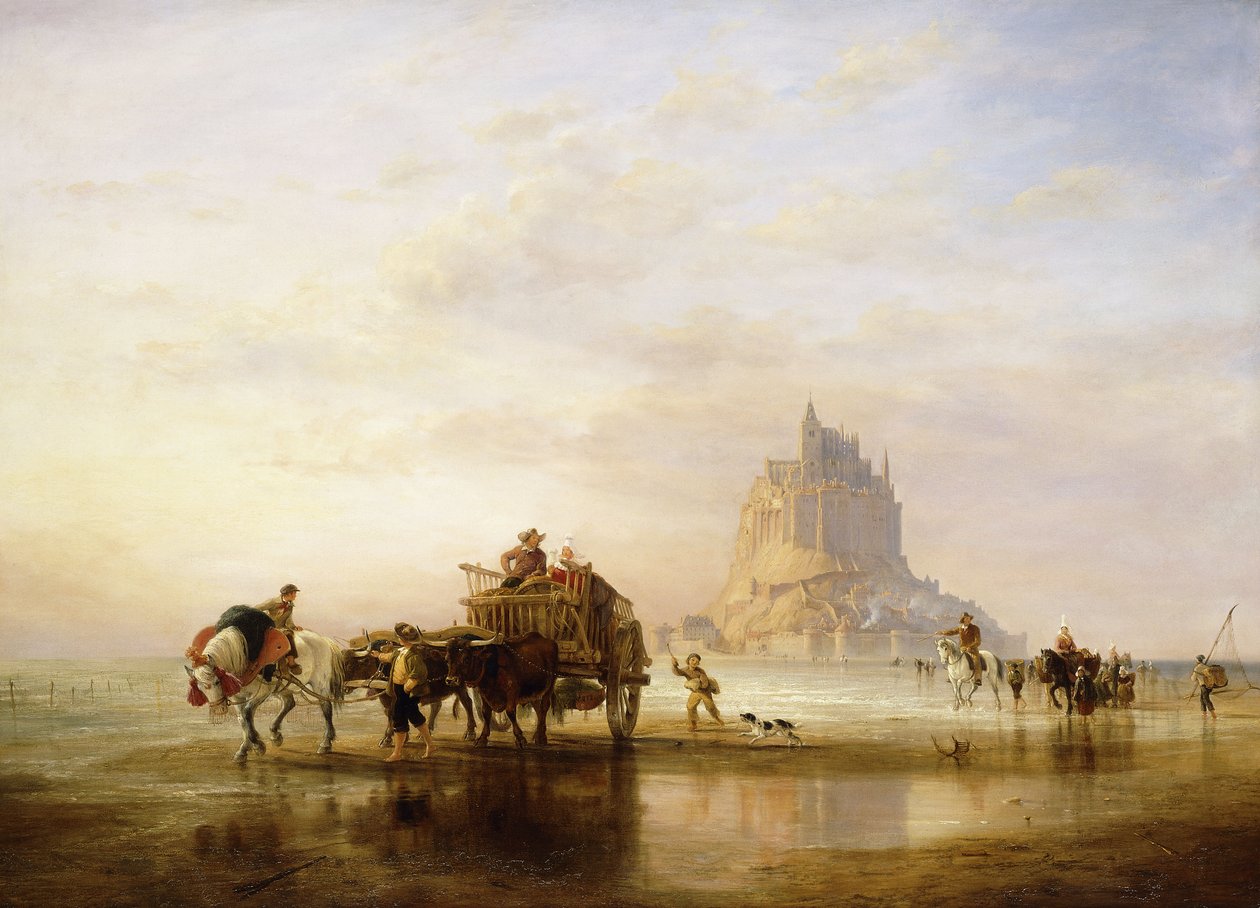 St. Michel hegy, 1840 alkotó: Edward William Cooke