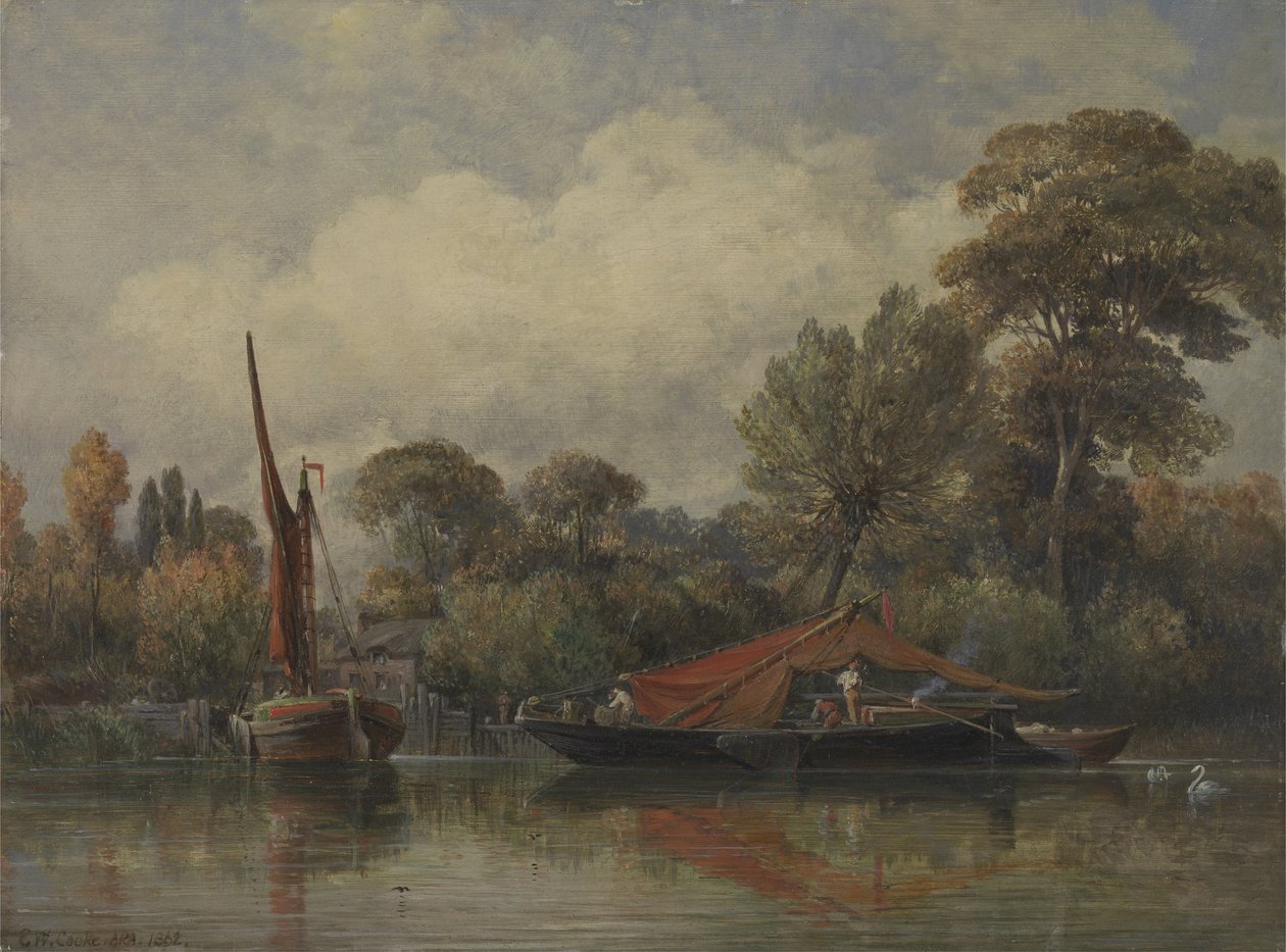 A barnes-i házammal szemben alkotó: Edward William Cooke