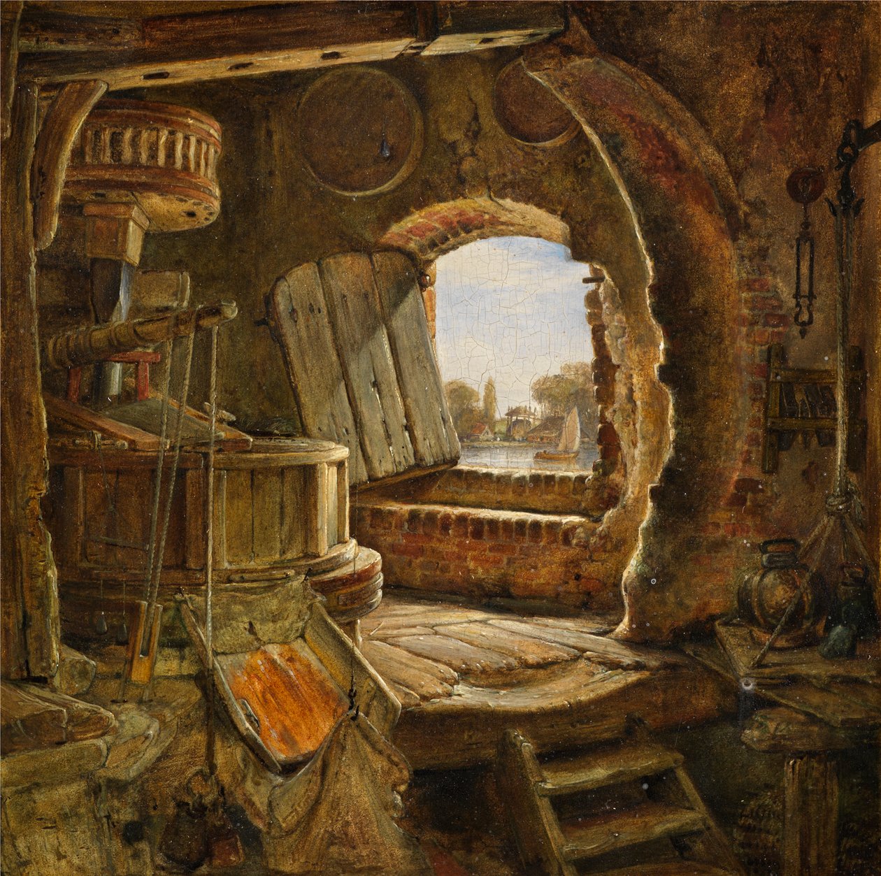 Rembrandt atyja malma, 1843 alkotó: Edward William Cooke